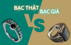 nhẫn bạc thật và bạc xi
